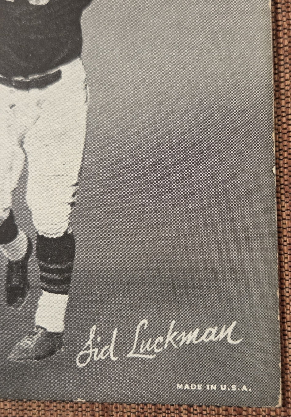 1948 Exhibits W468 #29 Sid Luckman Chicago Bears Original Football Card HOF3