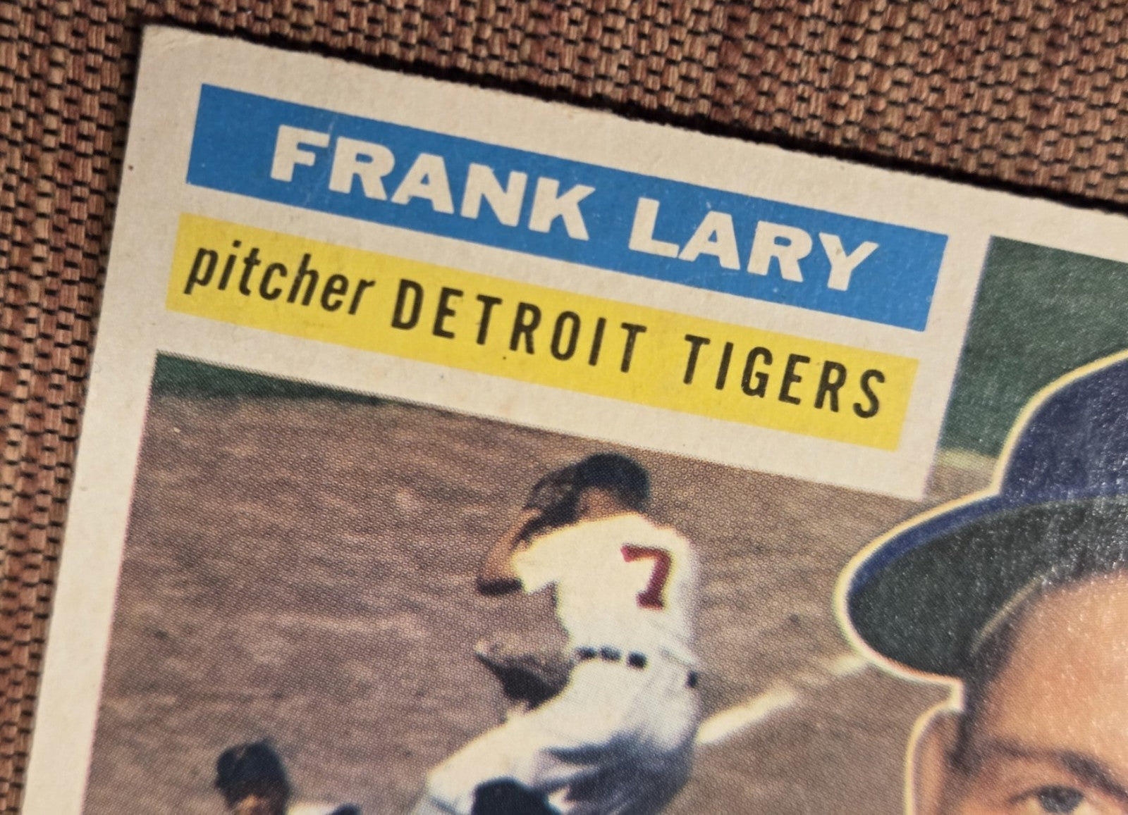 1956 Topps #191 Frank Lary Detroit Tigers Authentic Original Baseball Card4