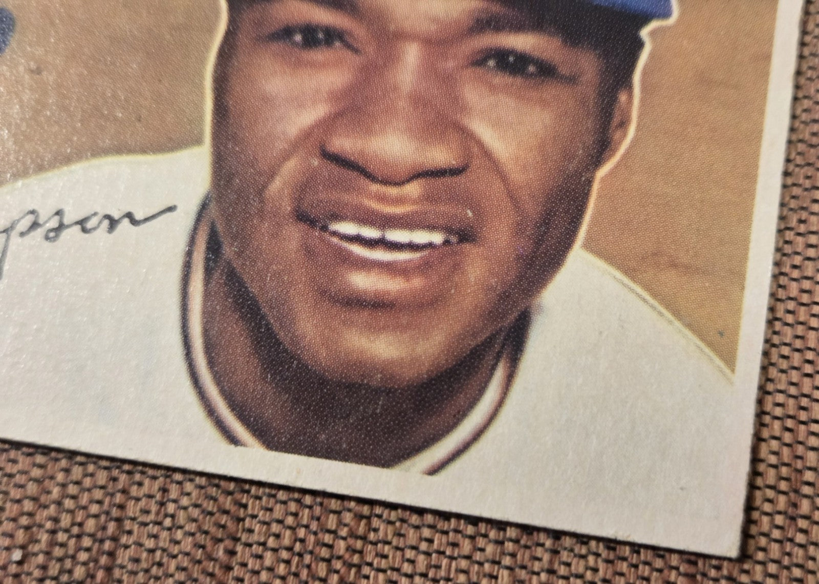 1956 Topps Hank Thompson New York Giants Authentic Original Baseball Card2