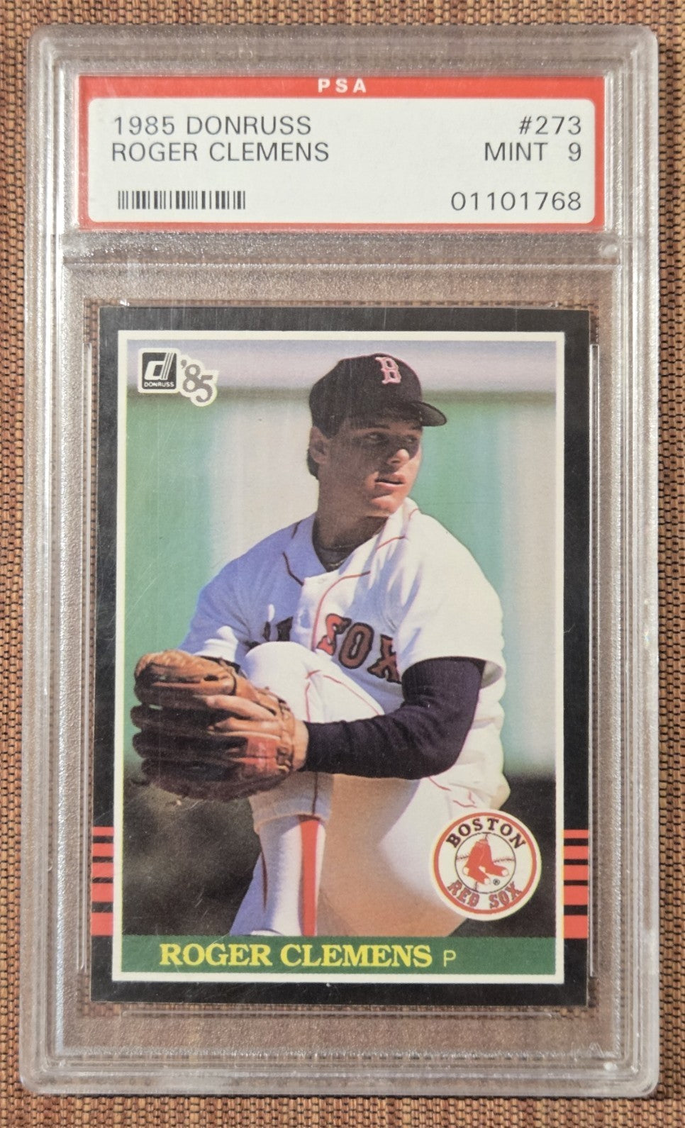 1985 Donruss #273 Roger Clemens Boston Red Sox Rookie Baseball Card PSA 9 RC0