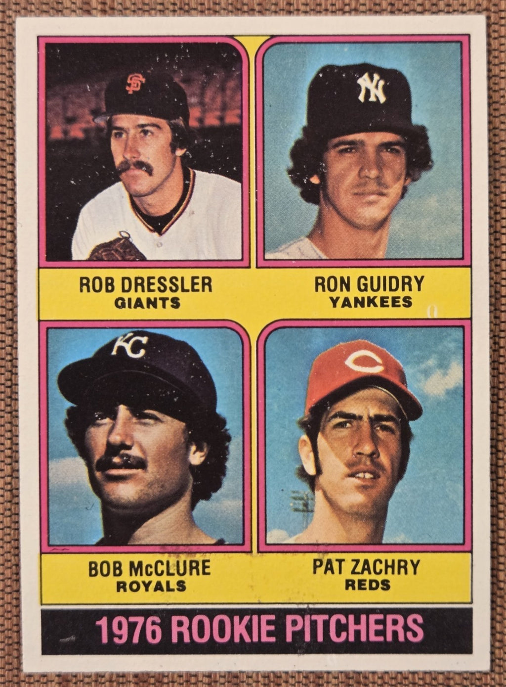 1976 Topps #599 Ron Guidry New York Yankees Original Rookie Baseball Card RC0