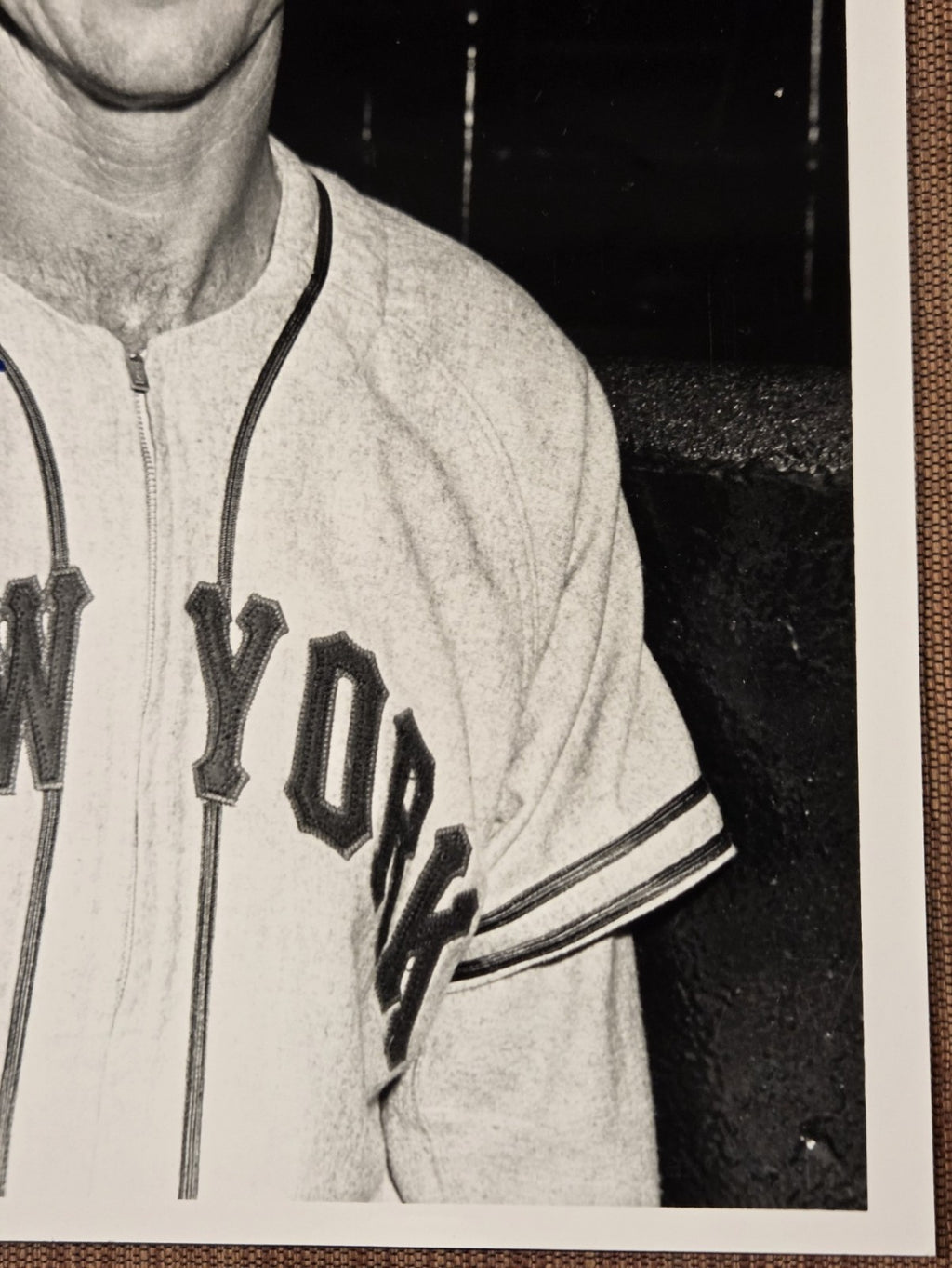 Bill Rigney Auto San Francisco Giants Vintage Original Baseball 8x10 Photo JSA3