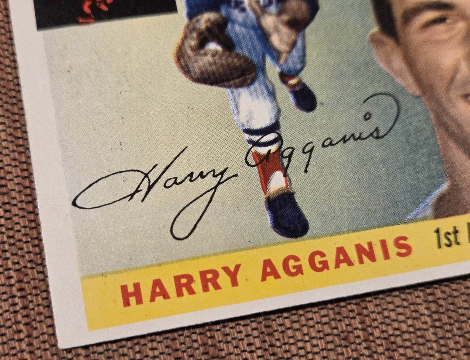 1955 Topps #152 Harry Agganis Boston Red Sox Original Rookie Baseball Card RC4