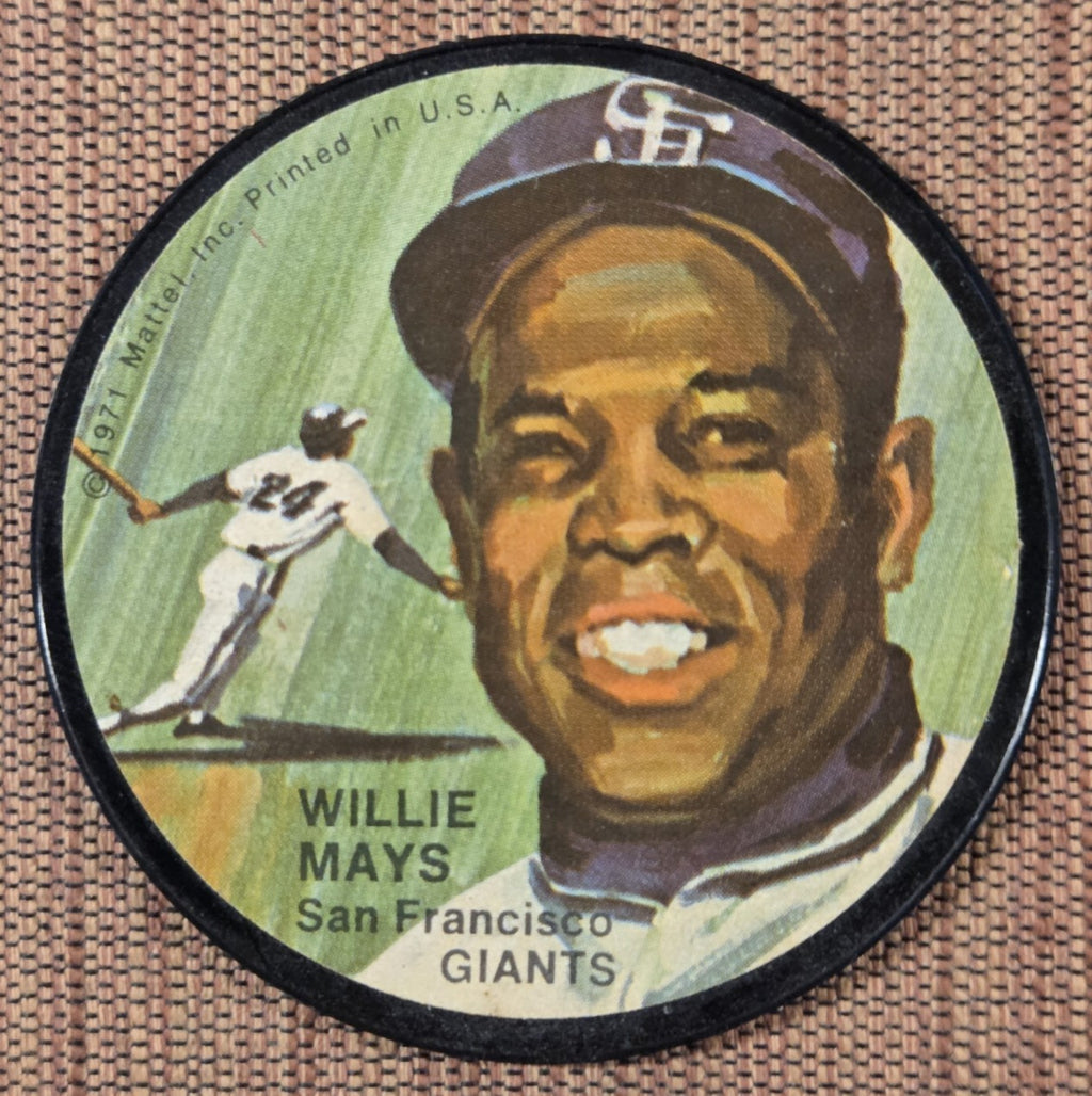 1971 Mattel Instant Replay Mini Records Willie Mays San Francisco Giants Originl0