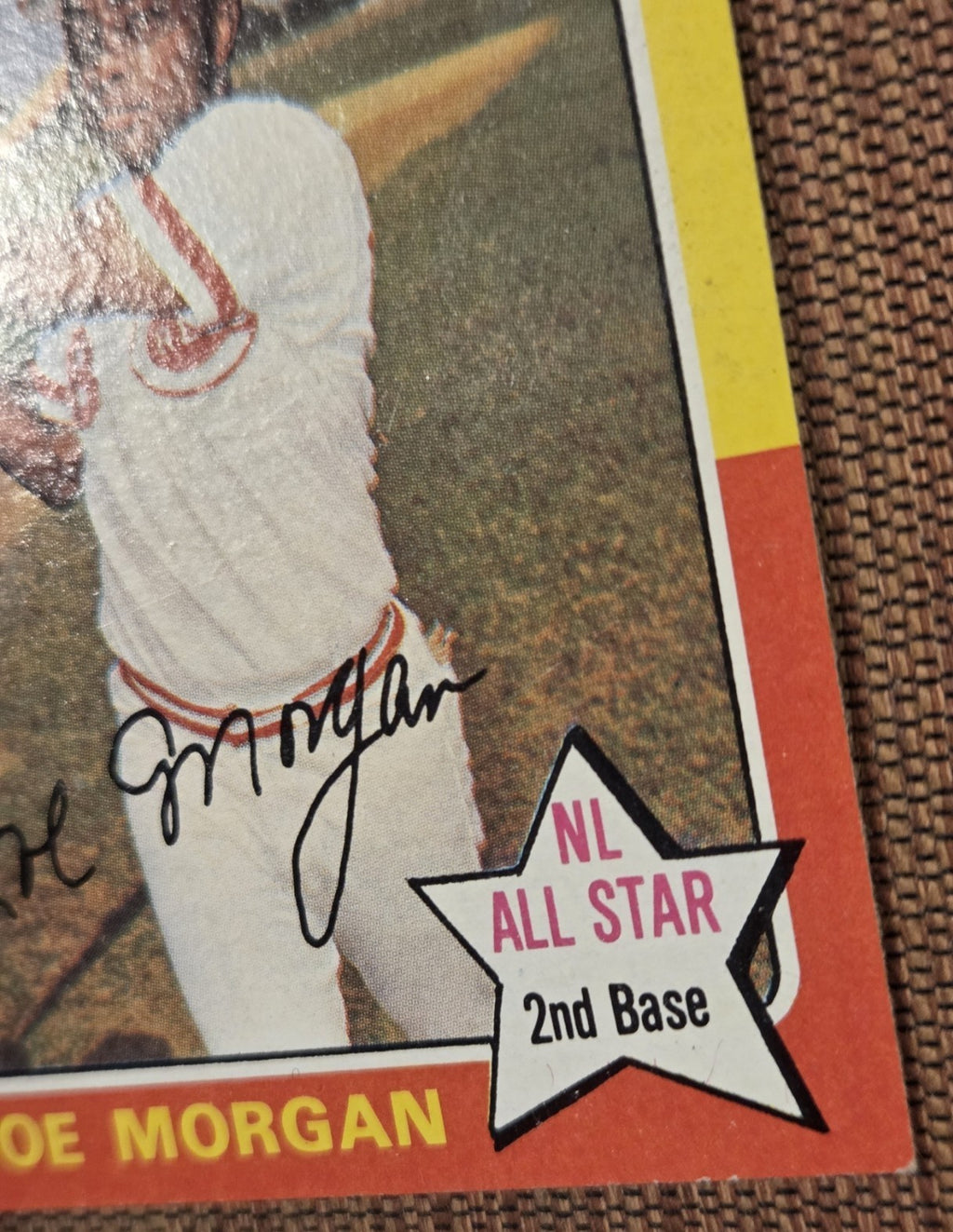 1975 Topps #180 Joe Morgan Cincinnati Reds Vintage Original Baseball Card HOF3