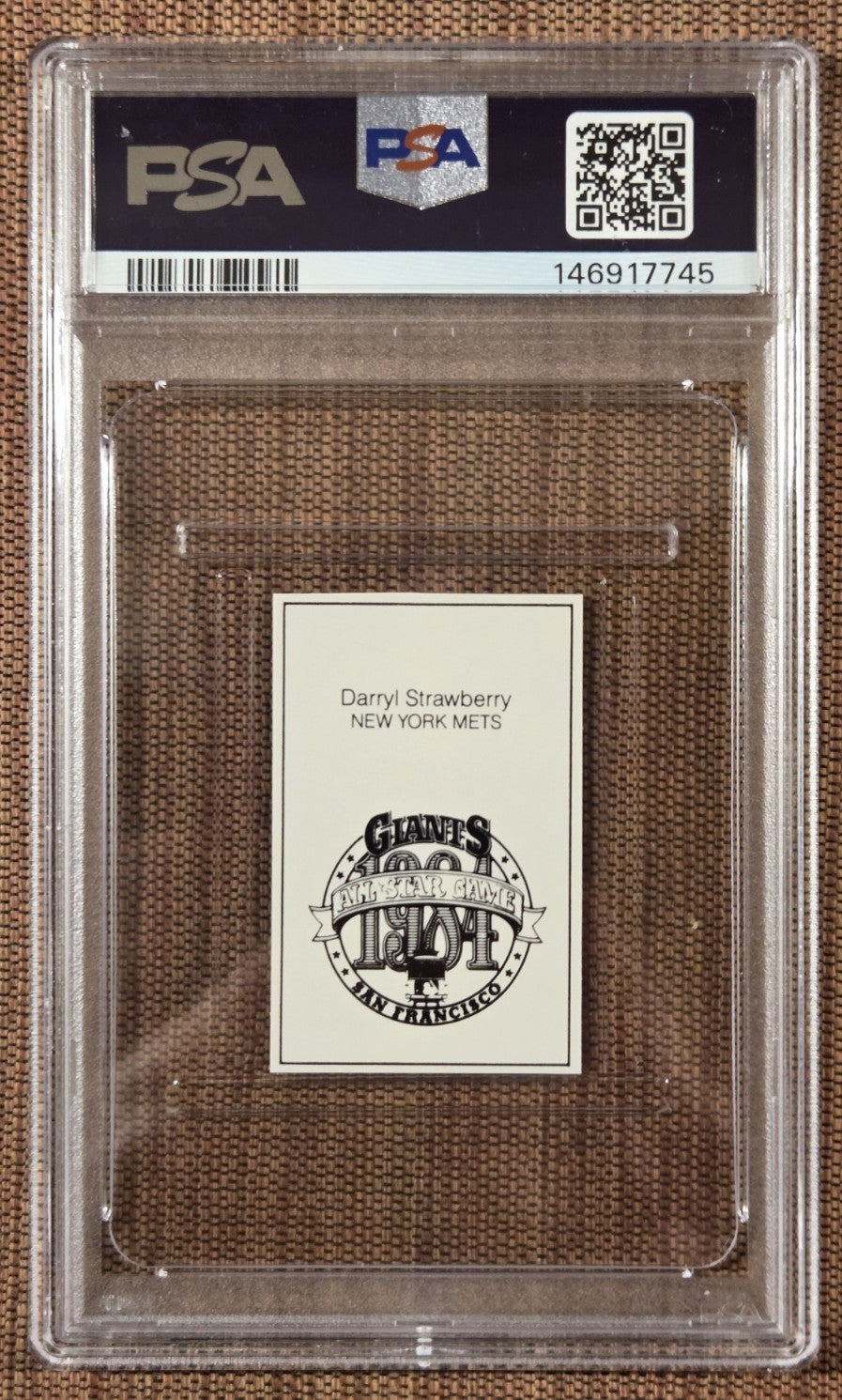 1984 All Star Darryl Strawberry New York Mets Rookie Baseball Card PSA 9 Mint RC1