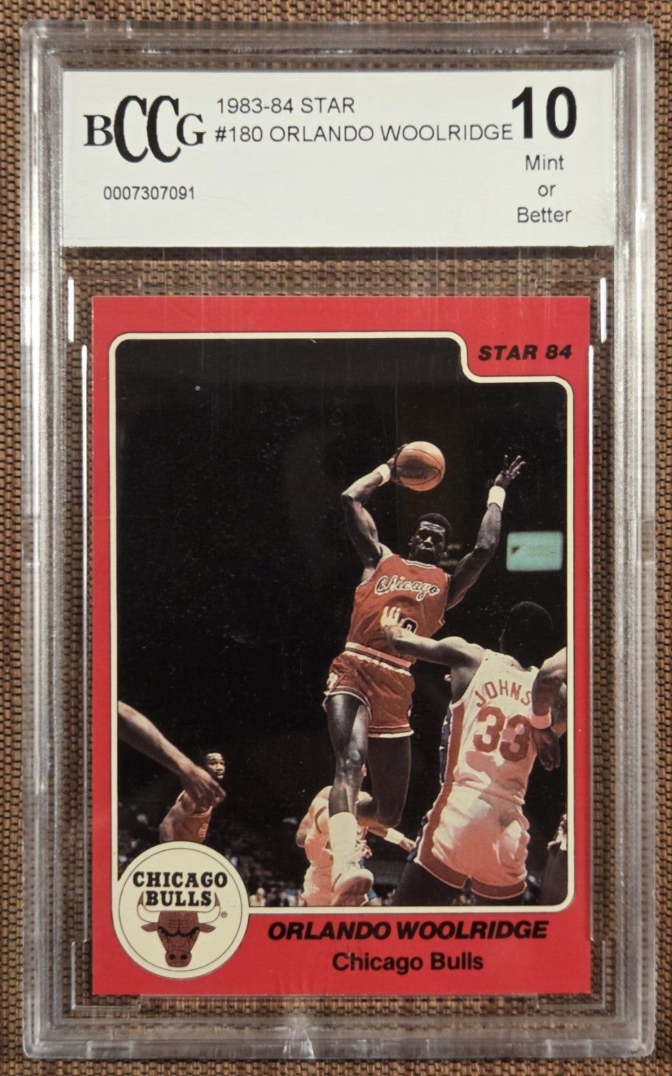 1983 Star #180 Orlando Woolridge Chicago Bulls Basketball Card BCCG 10 Mint RC0