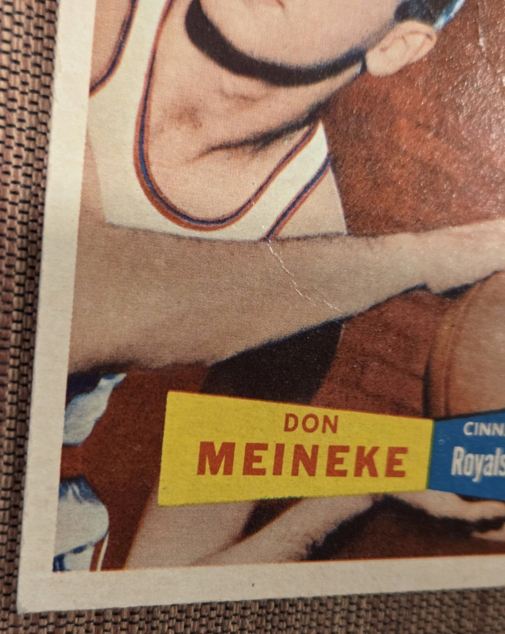 1957 Topps #21 Don Meineke Cincinnati Royals Original Rookie Basketball Card RC4