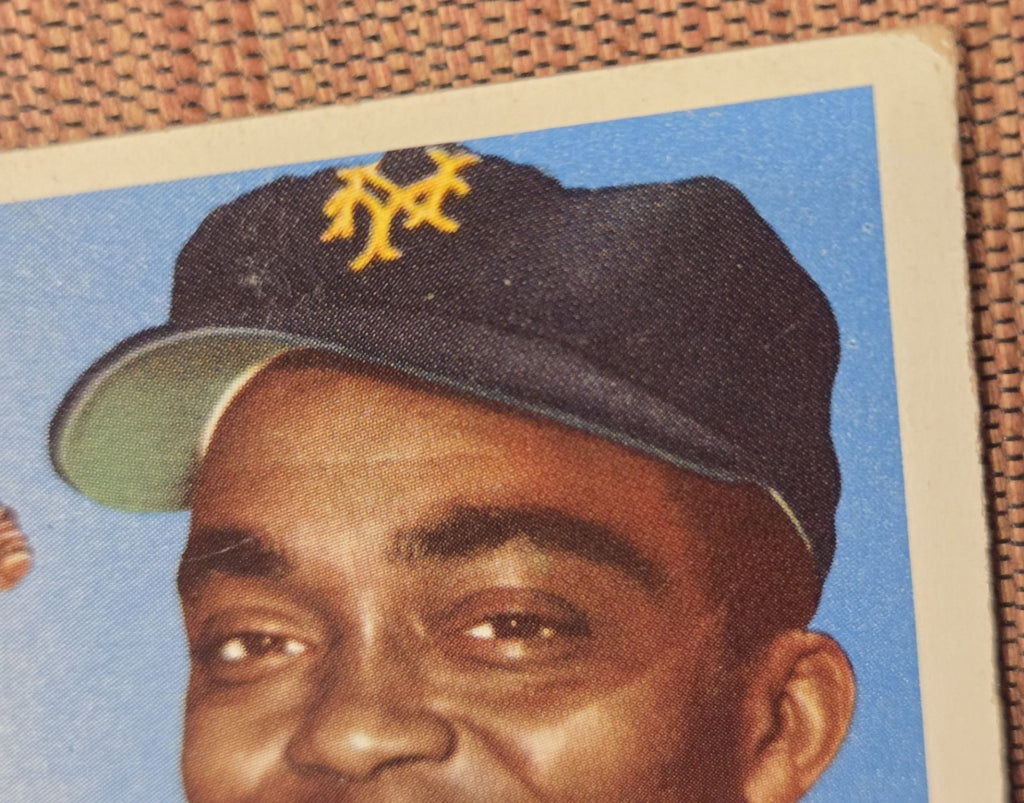1955 Topps #100 Monte Irvin New York Giants Vintage Original Baseball Card HOF2