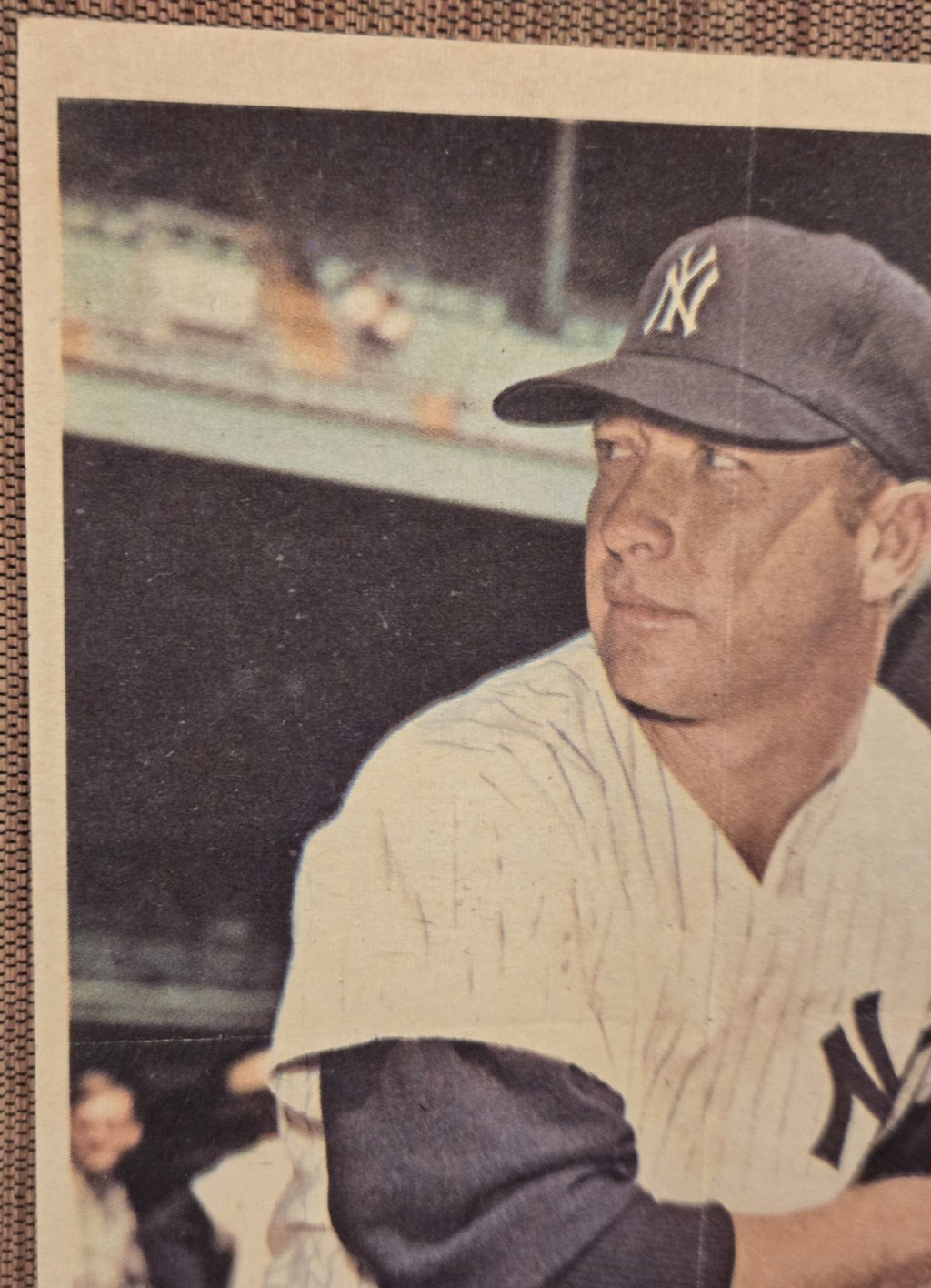 1967 Topps Pin Ups #6 Mickey Mantle New York Yankees Original Baseball Poster1