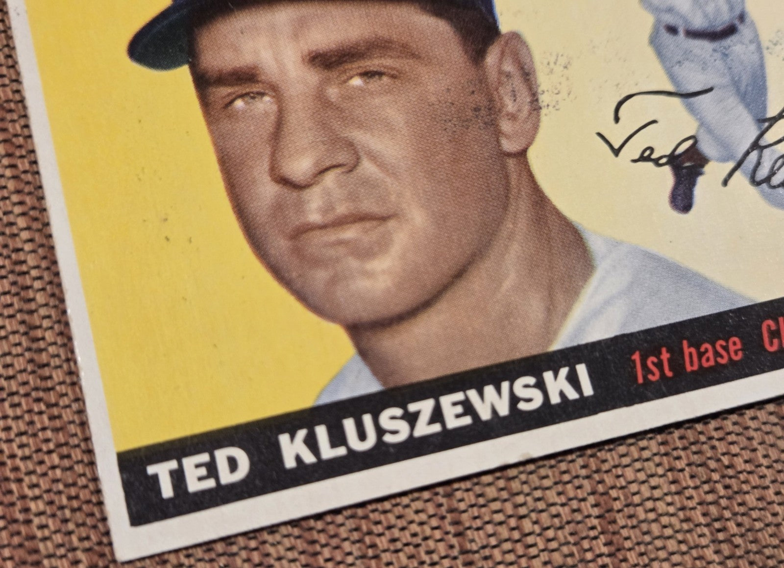 1955 Topps #120 Ted Kluszewski Cincinnati Reds Vintage Original Baseball Card4