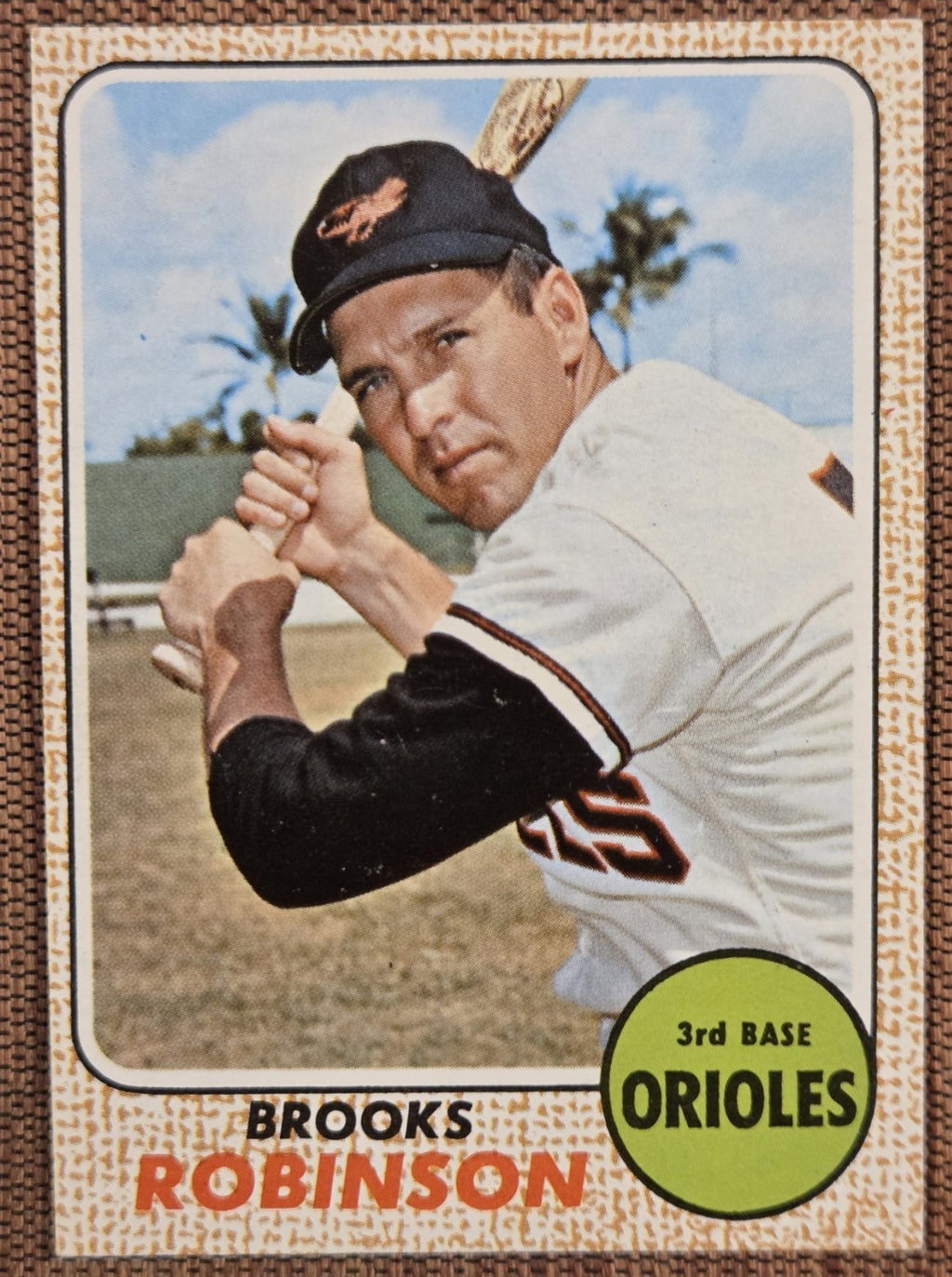 1968 Topps #20 Brooks Robinson Baltimore Orioles Original Baseball Card HOF0