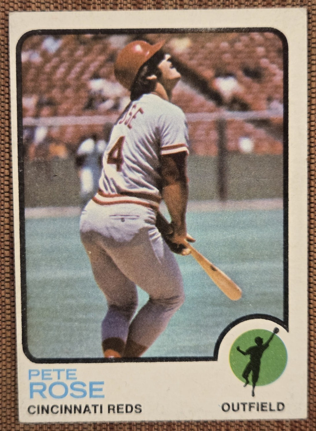 1973 Topps #130 Pete Rose Cincinnati Reds Vintage Original Baseball Card0