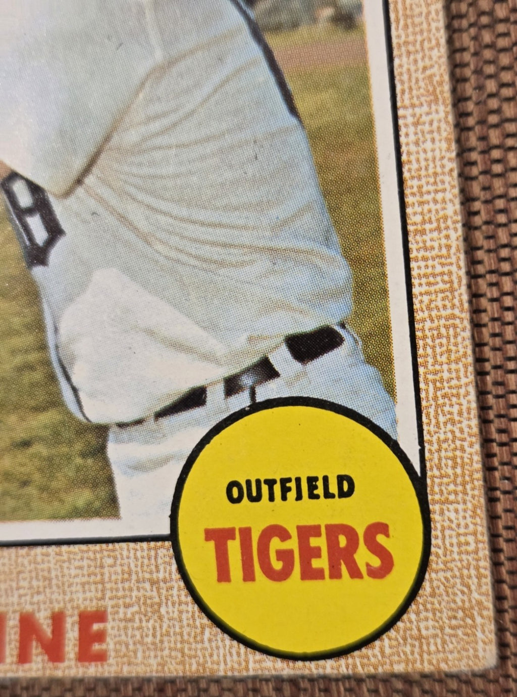 1968 Topps #240 Al Kaline Detroit Tigers Authentic Original Baseball Card HOF3