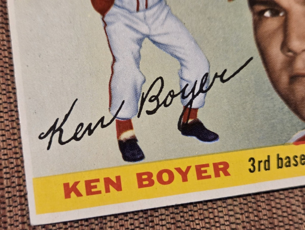1955 Topps #125 Ken Boyer St. Louis Cardinals Original Rookie Baseball Card RC4