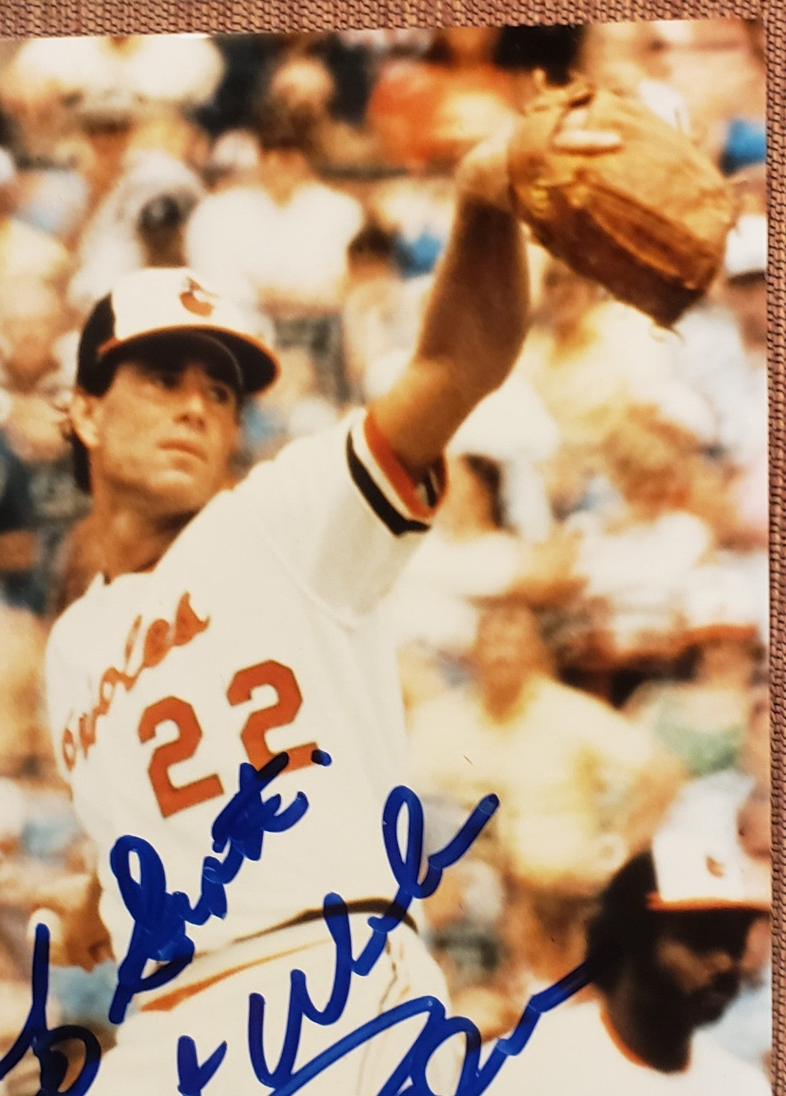 Jim Palmer Auto Baltimore Orioles Vintage Original Baseball 8x10 Photo JSA HOF2