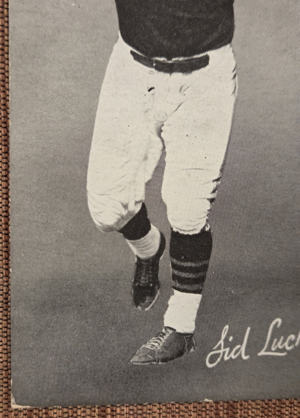 1948 Exhibits W468 #29 Sid Luckman Chicago Bears Original Football Card HOF4