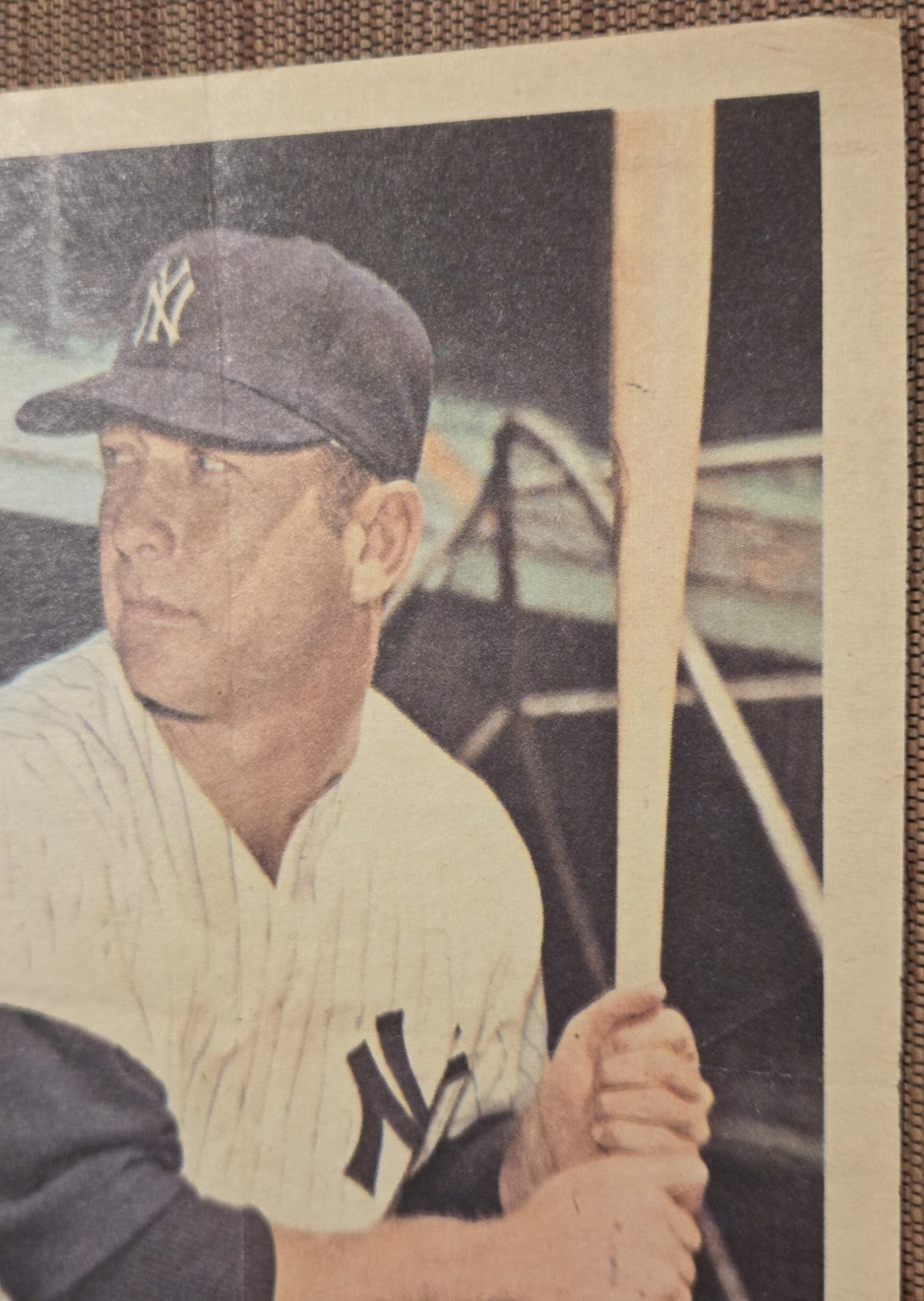 1967 Topps Pin Ups #6 Mickey Mantle New York Yankees Original Baseball Poster2