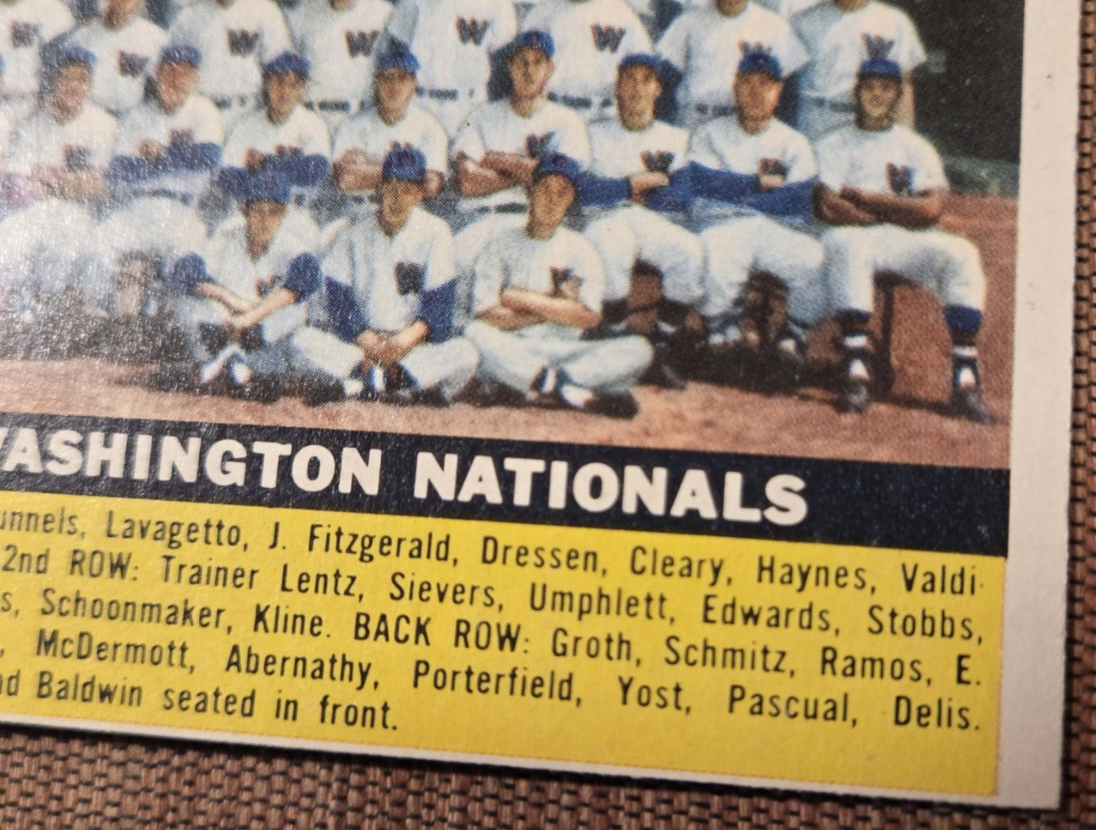 1956 Topps #146 Washington Nationals Baseball Card Harmon Killebrew Lemon Vernon3