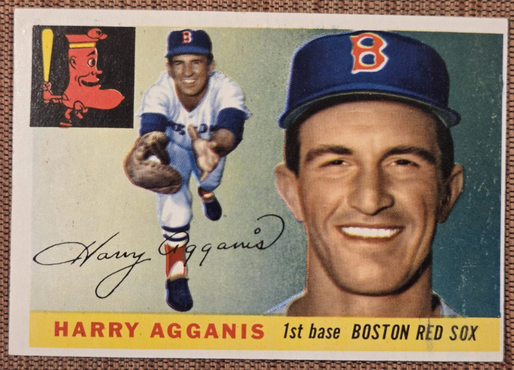 1955 Topps #152 Harry Agganis Boston Red Sox Original Rookie Baseball Card RC0