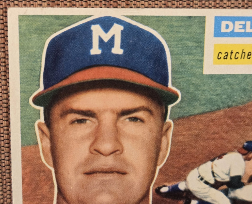 1956 Topps #175 Del Crandall Milwaukee Braves Vintage Original Baseball Card1