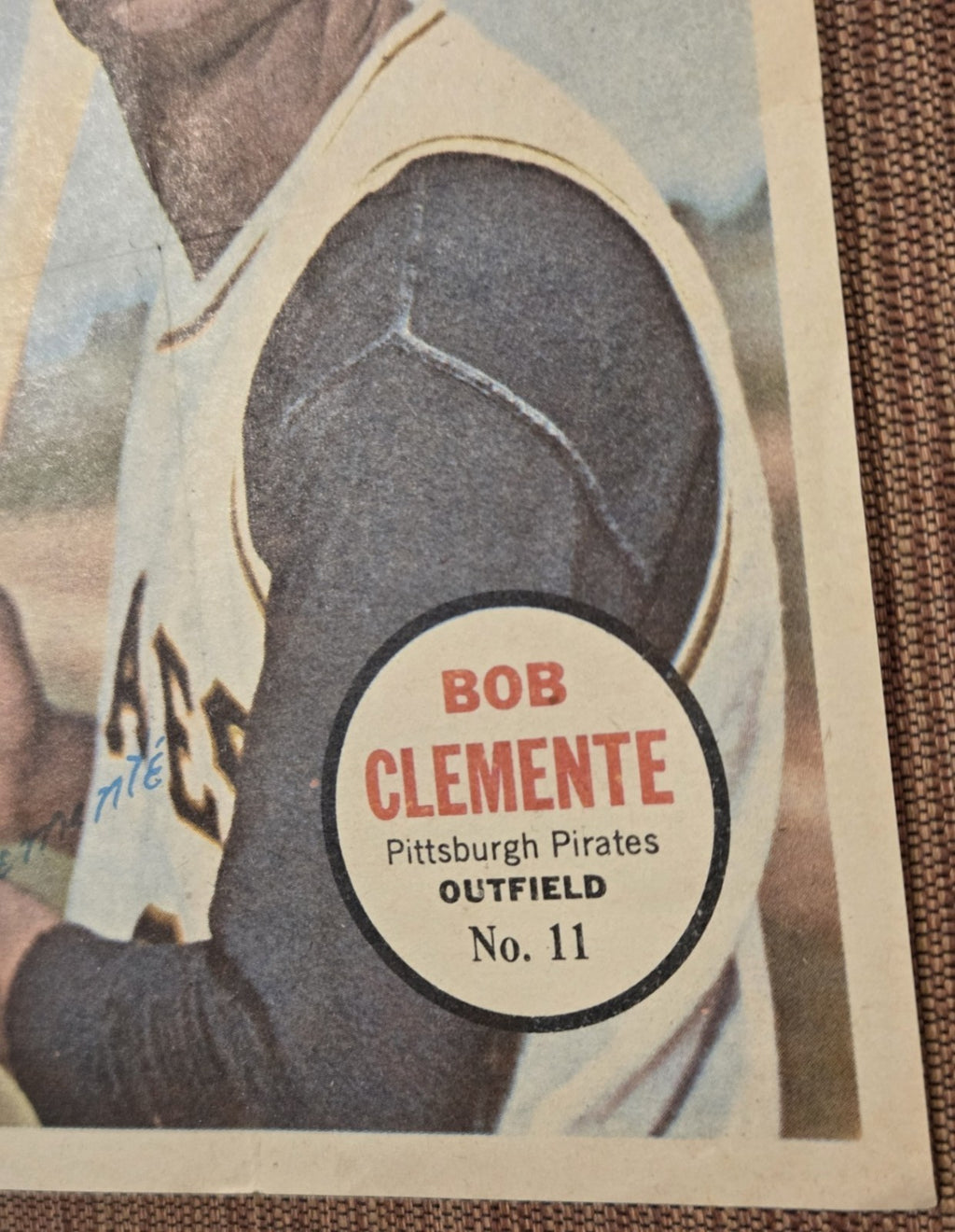 1967 Topps Pin Ups #11 Roberto Clemente Pittsburgh Pirates Baseball Posters HOF1