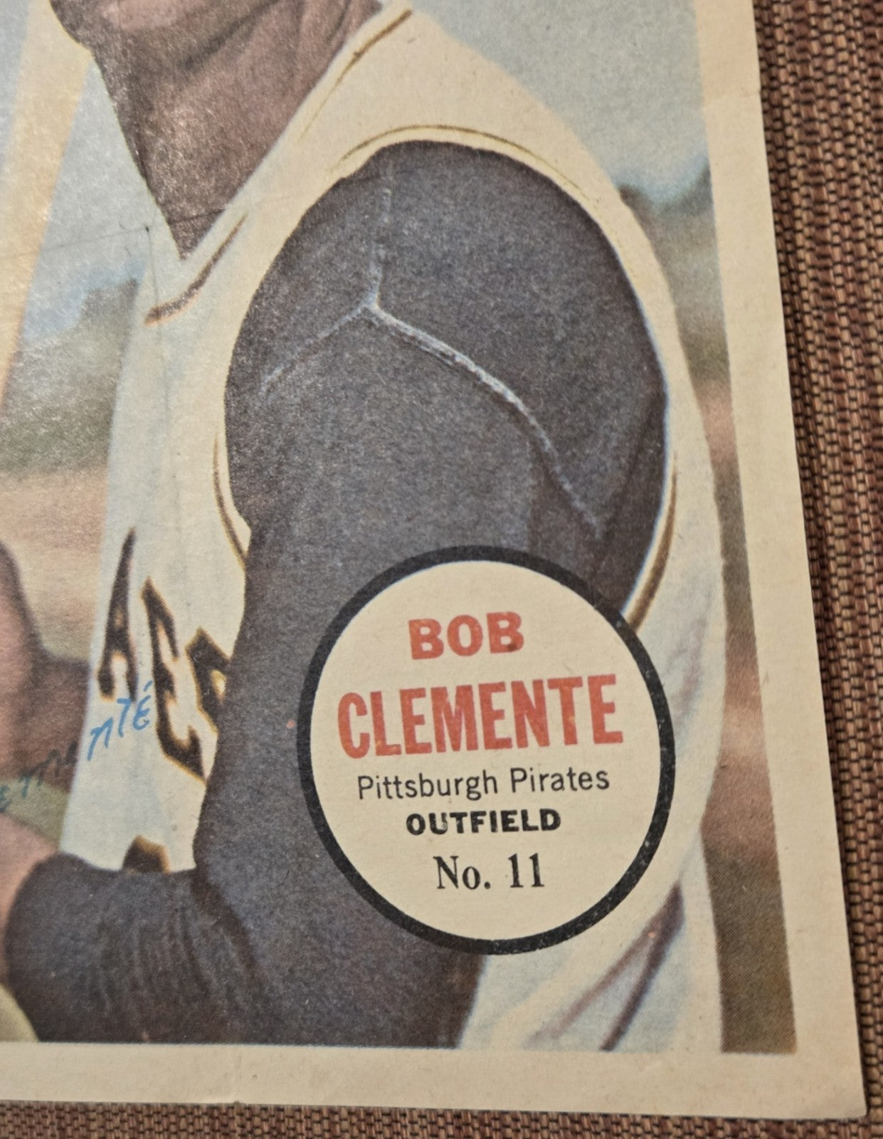 1967 Topps Pin Ups #11 Roberto Clemente Pittsburgh Pirates Baseball Posters HOF1