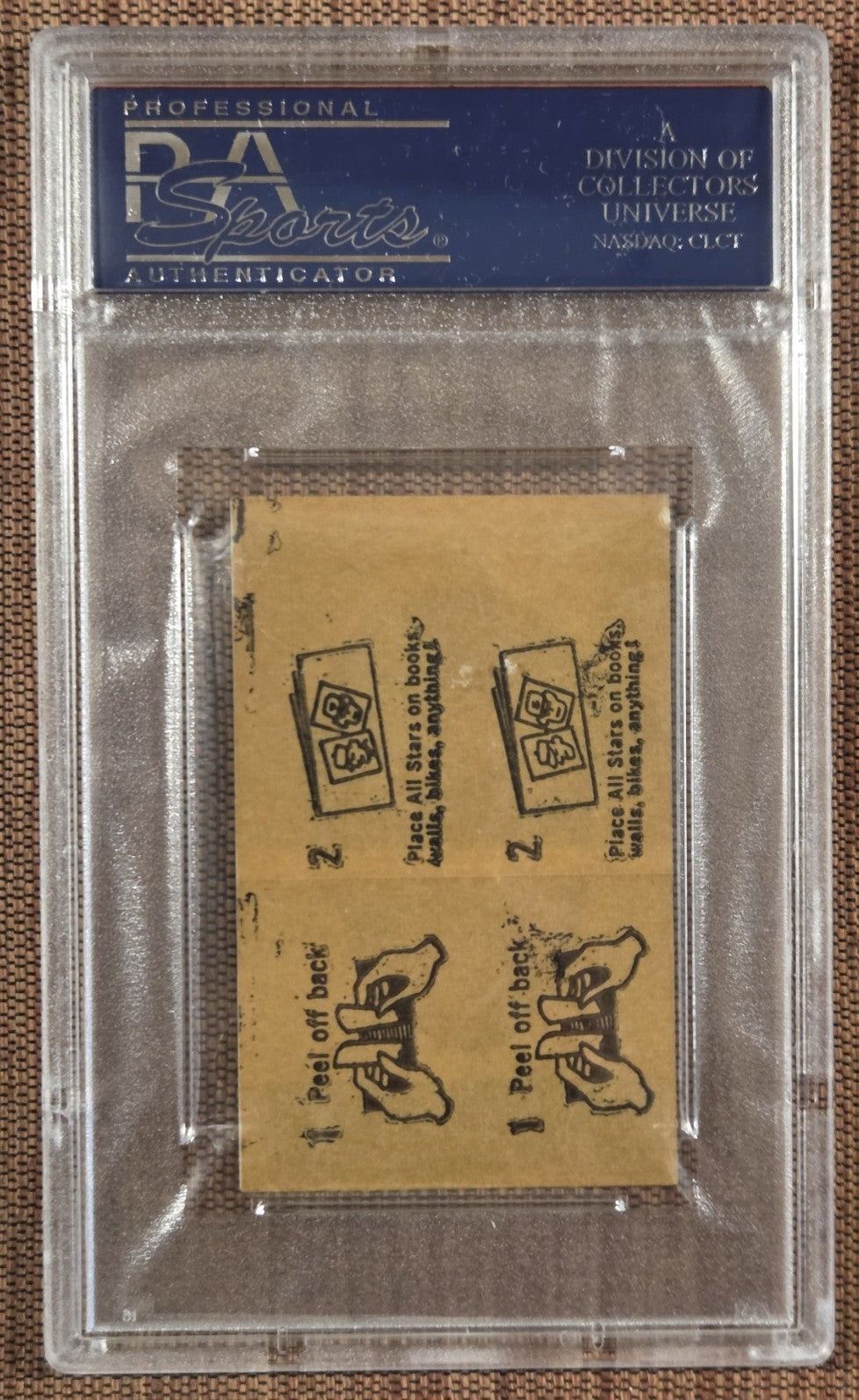 1963 Topps Peel-Offs Inst Back Richie Ashburn Phillies Baseball Card PSA 6 HOF1