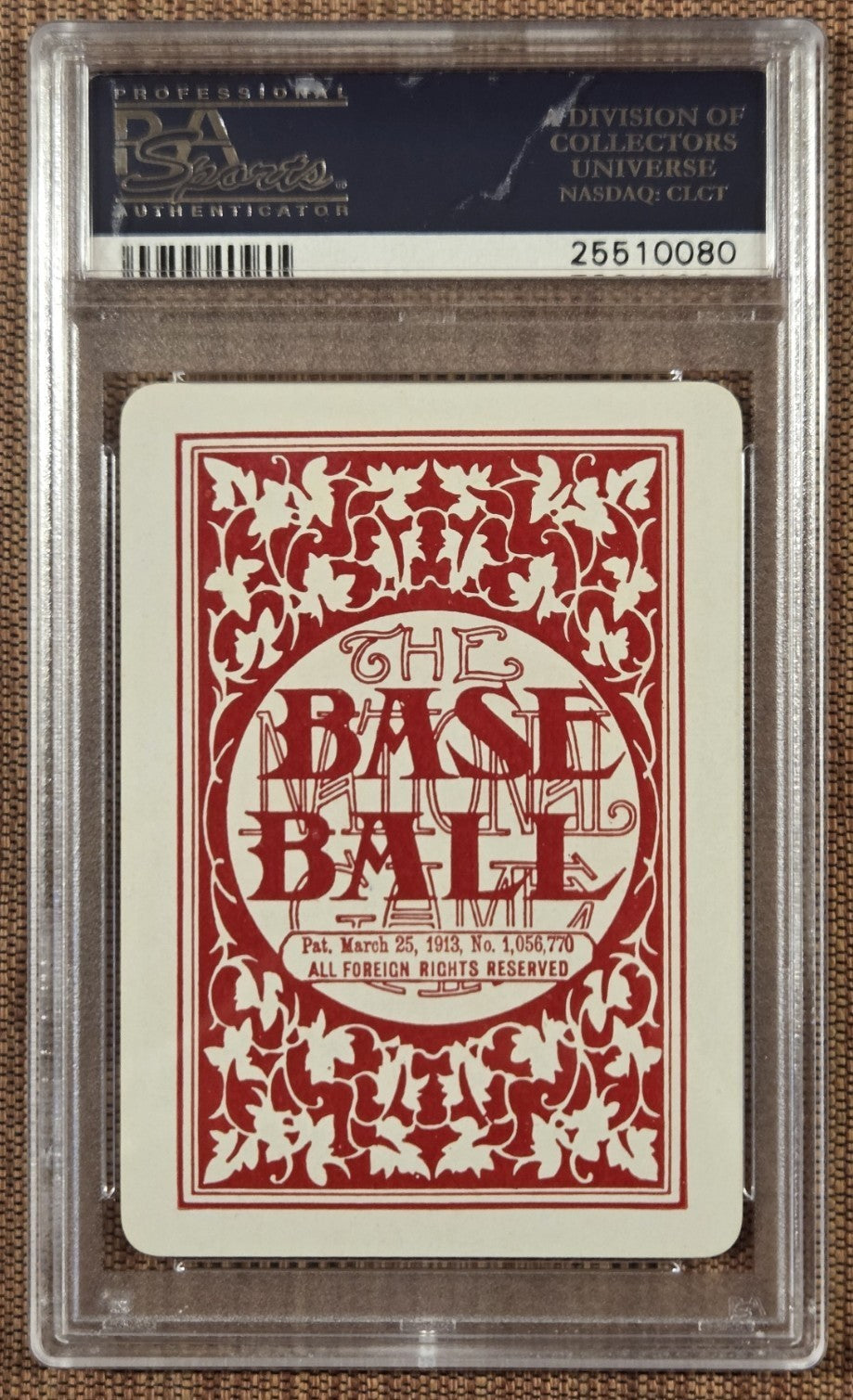 1913 National Game Batter Swinging Looking Back Vintage Baseball Card PSA 9 Mint1