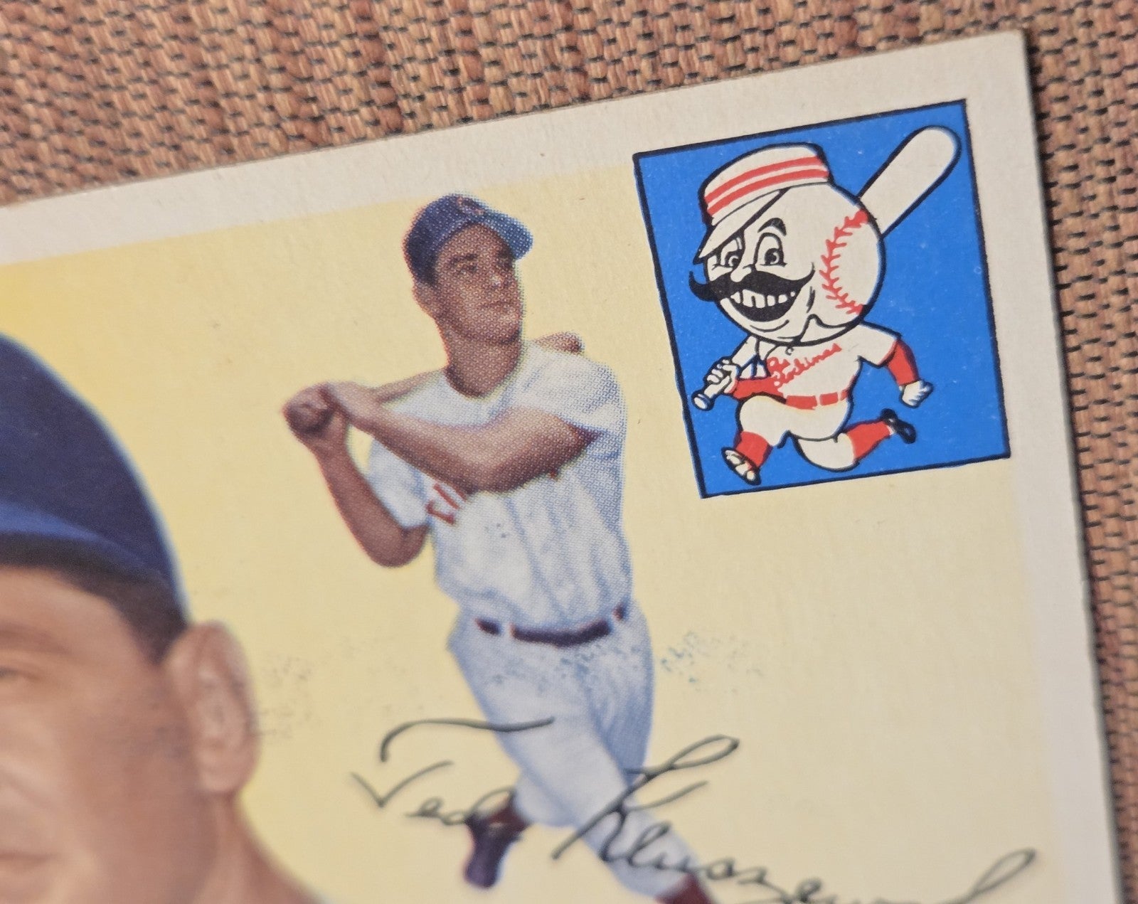 1955 Topps #120 Ted Kluszewski Cincinnati Reds Vintage Original Baseball Card2