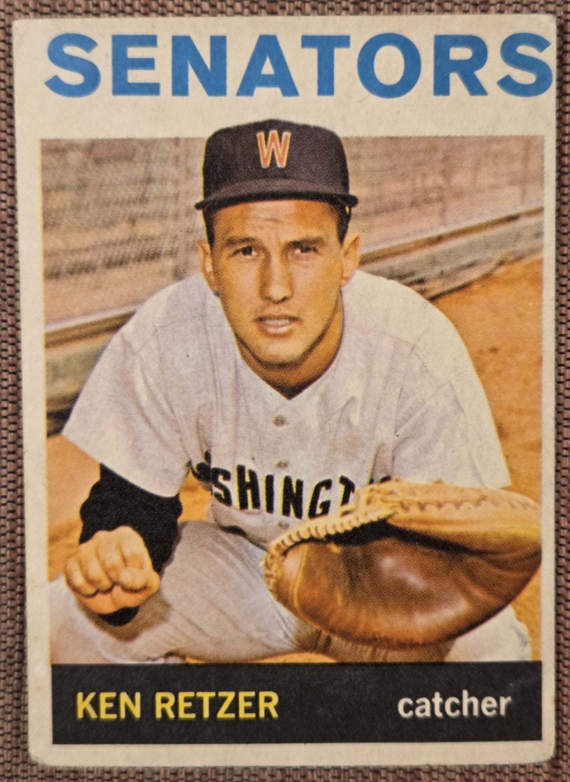 1964 Topps Venezuelan #277 Ken Retzer Washington Senators Vintage Baseball Card0