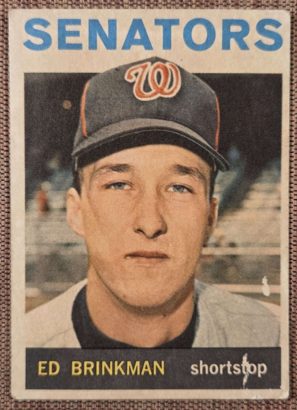 1964 Topps Venezuelan #46 Ed Brinkman Washington Senators Vintage Baseball Card0