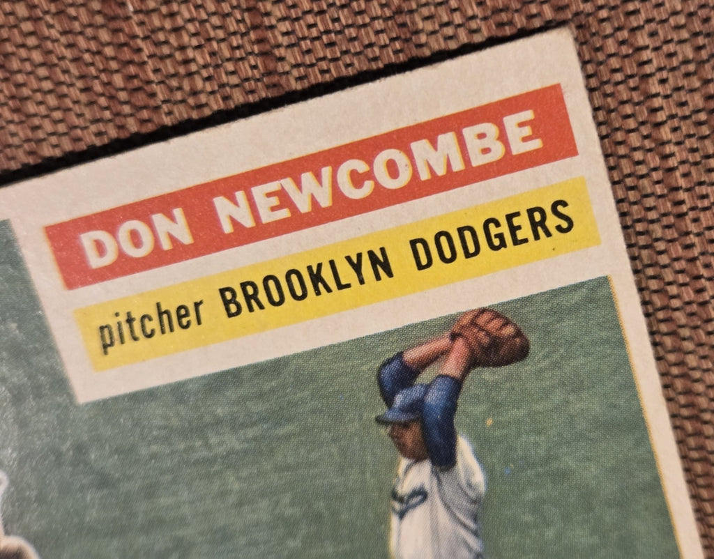 1956 Topps #235 Don Newcombe Brooklyn Dodgers Vintage Original Baseball Card3