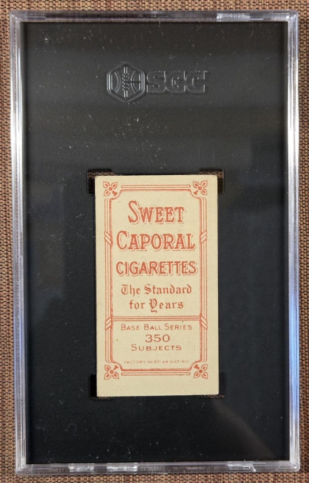 1909 Sweet Caporal 350/30 T206 Joe Dunn Brooklyn Dodgers Baseball Card SGC 5 EX1