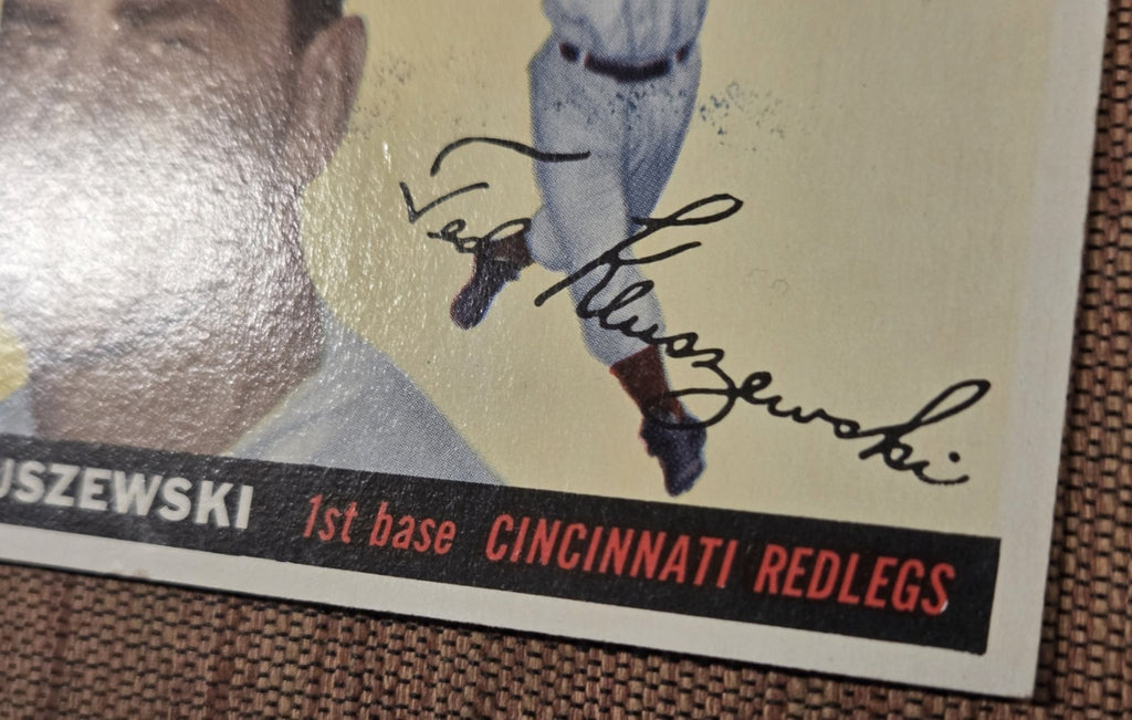1955 Topps #120 Ted Kluszewski Cincinnati Reds Vintage Original Baseball Card3