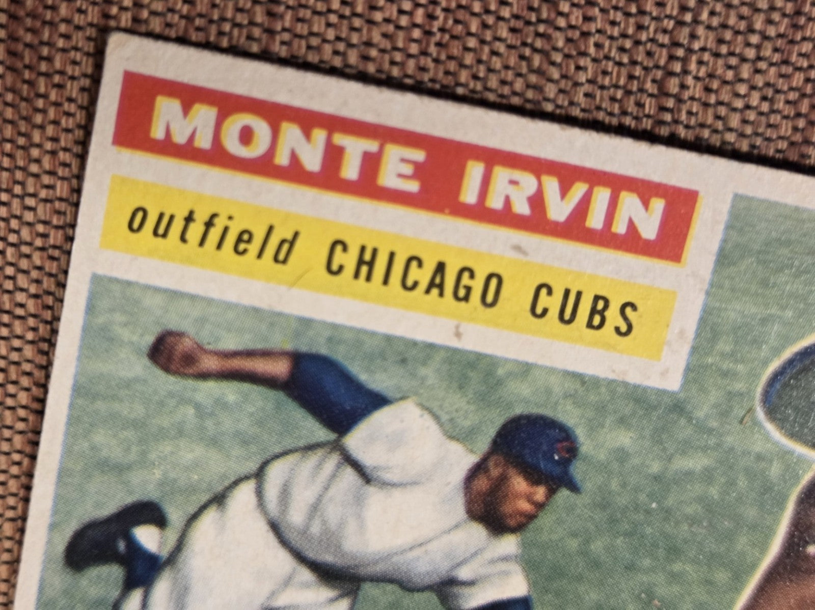 1956 Topps #194 Monte Irvin New York Giants Vintage Original Baseball Card HOF4