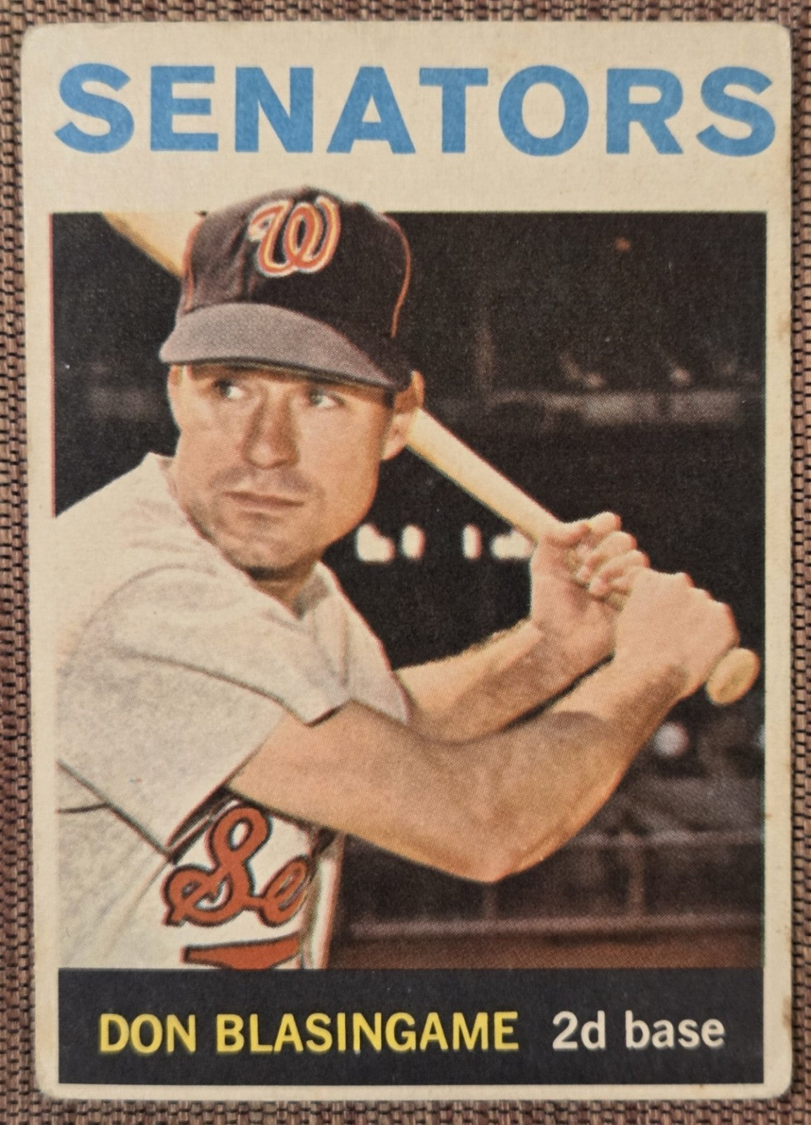 1964 Topps Venezuelan #327 Don Blasingame Washington Senators Baseball Card0