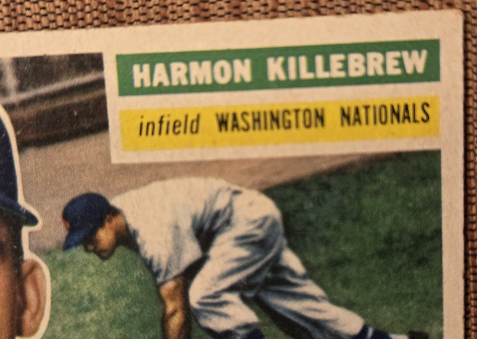 1956 Topps #164 Harmon Killebrew Senators Twins Original Baseball Card HOF2