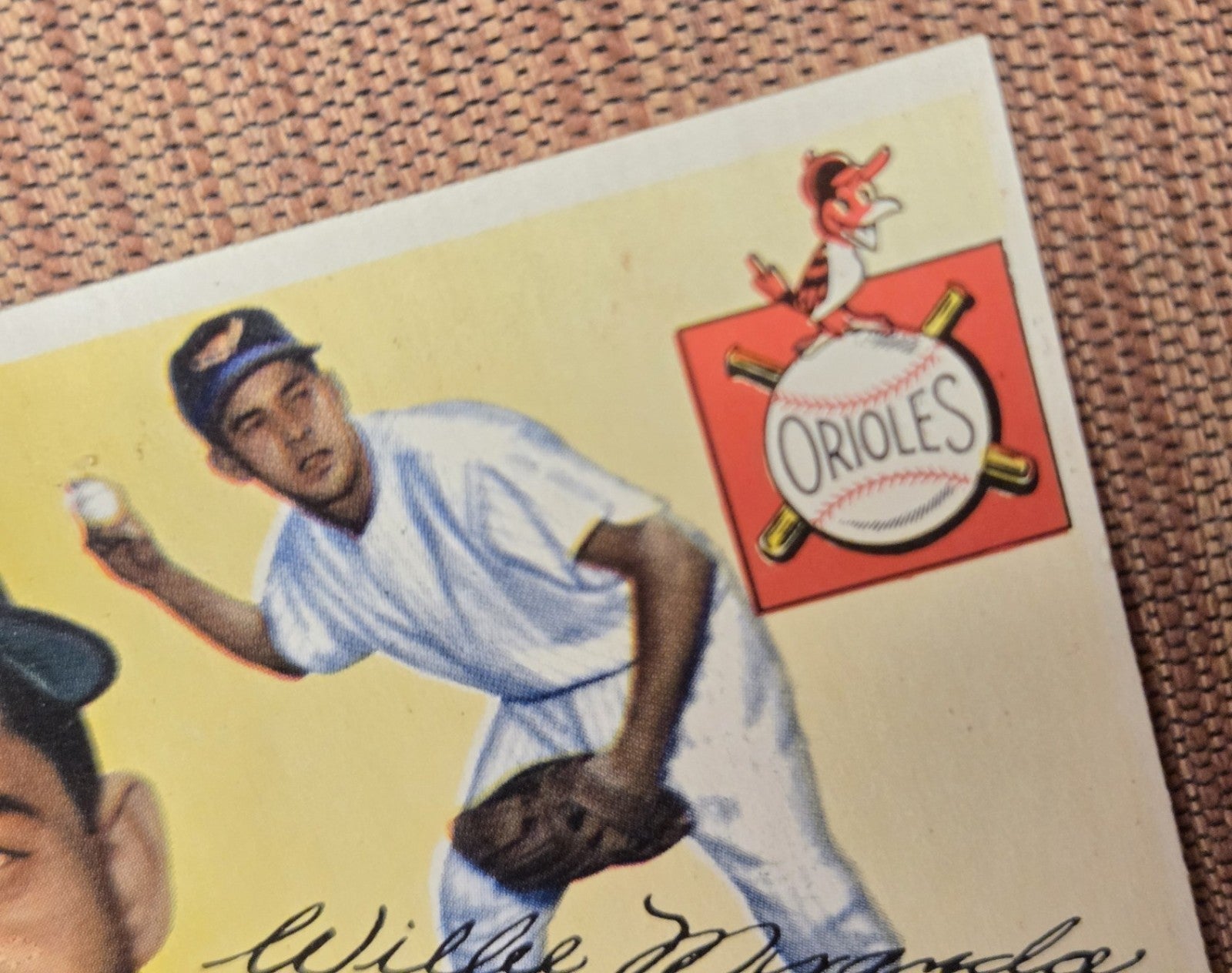 1955 Topps #154 Willie Miranda Baltimore Orioles Vintage Original Baseball Card2