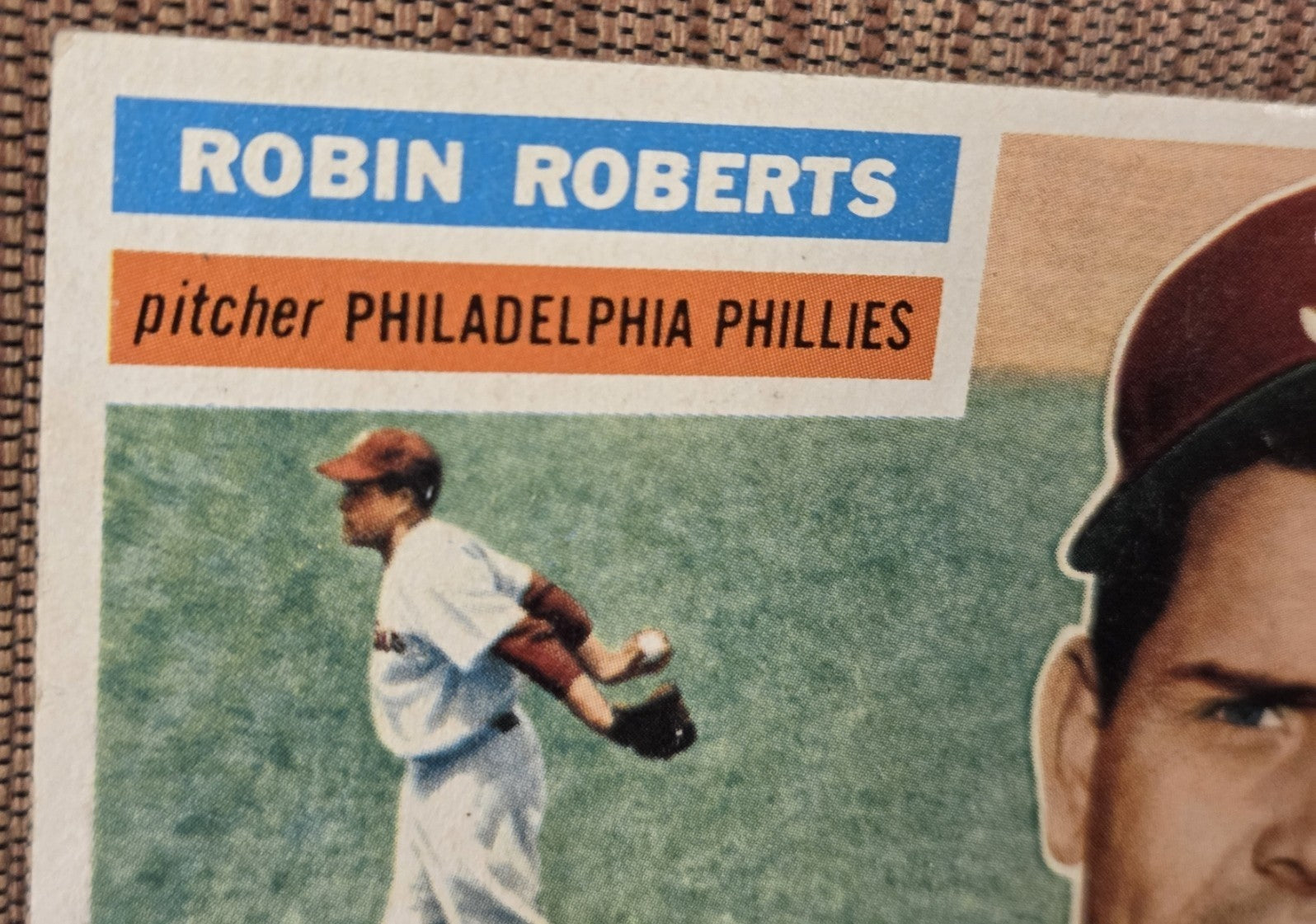 1956 Topps #180 Robin Roberts Philadelphia Phillies Original Baseball Card HOF1