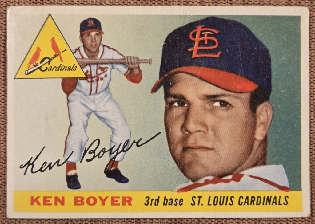 1955 Topps #125 Ken Boyer St. Louis Cardinals Original Rookie Baseball Card RC0