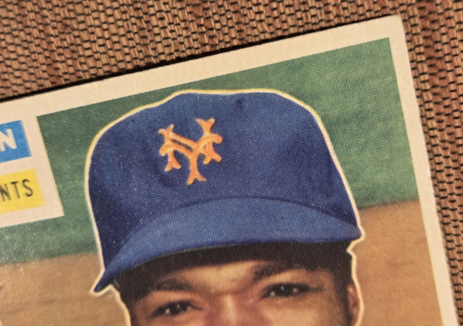 1956 Topps Hank Thompson New York Giants Authentic Original Baseball Card4