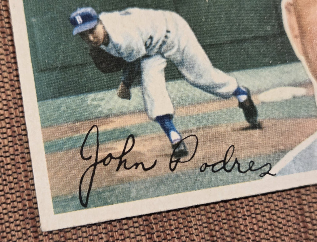 1956 Topps #173 Johnny Podres Brooklyn Dodgers Vintage Original Baseball Card4
