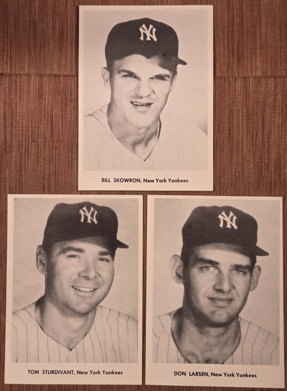 1958 Jay Publishing Yankees Bill Skowron Sturdivant Larsen 5x7 Baseball Photos0