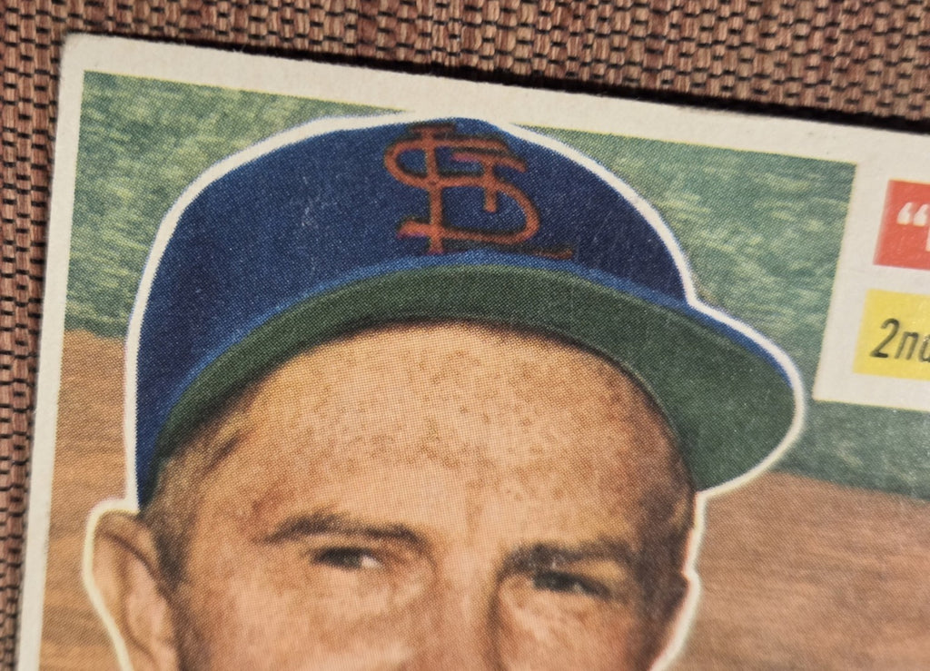 1956 Topps #165 Red Schoendienst St. Louis Cardinals Original Baseball Card HOF4