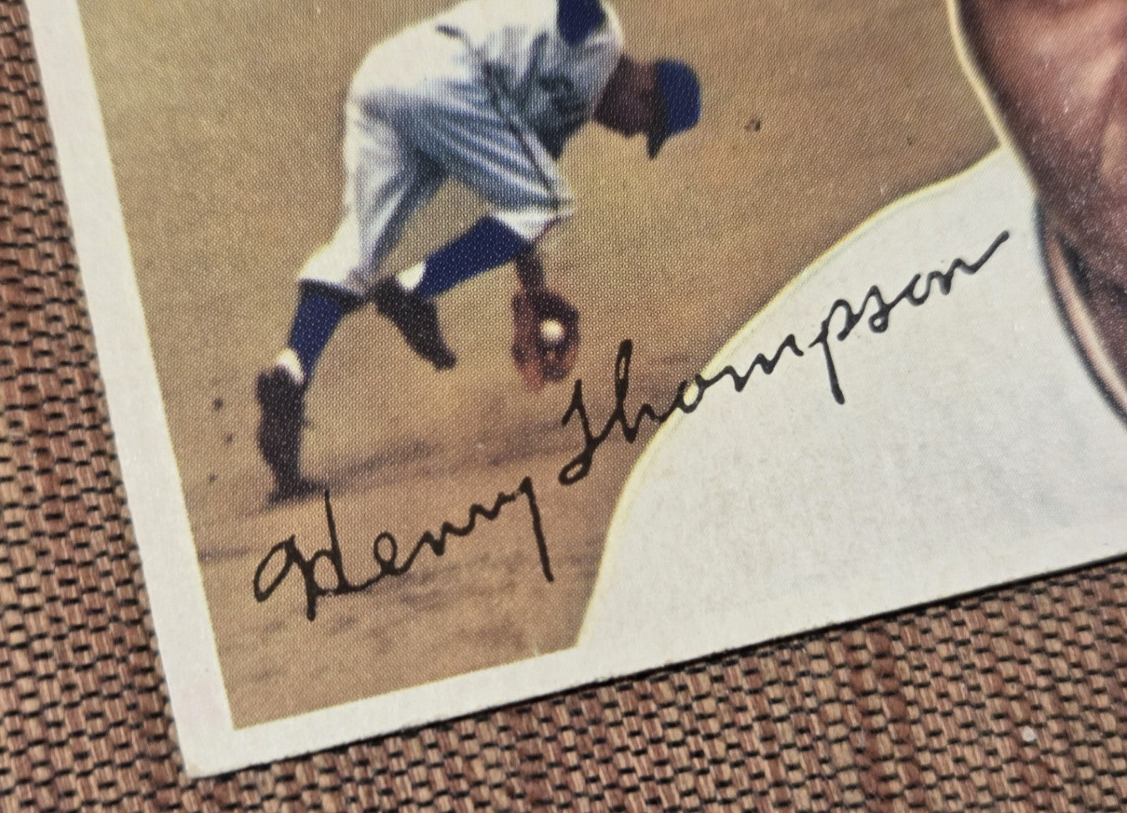 1956 Topps Hank Thompson New York Giants Authentic Original Baseball Card1