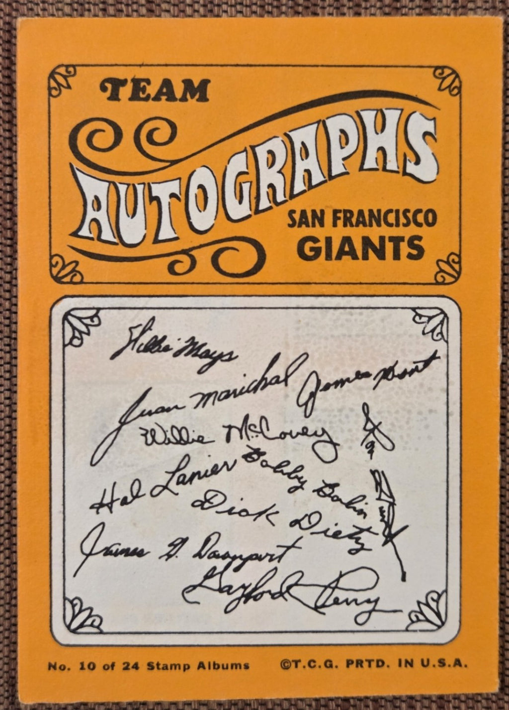 1969 Topps Stamps Album Complete Willie Mays Marichal McCovey Perry Baseball HOF1