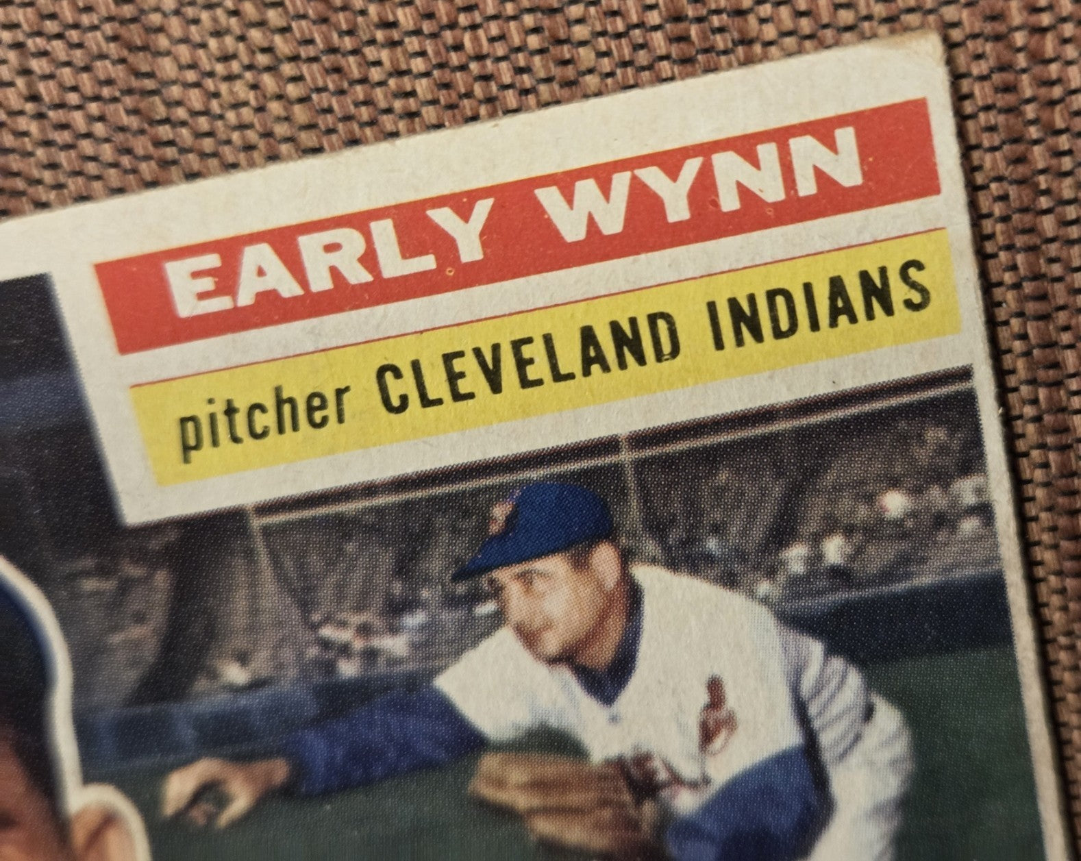 1956 Topps #187 Early Wynn Cleveland Indians Authentic Originl Baseball Card HOF2