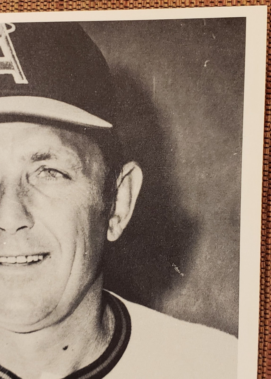 Tom Morgan Auto California Angels Vintage Original Baseball 5x7 Photo JSA1