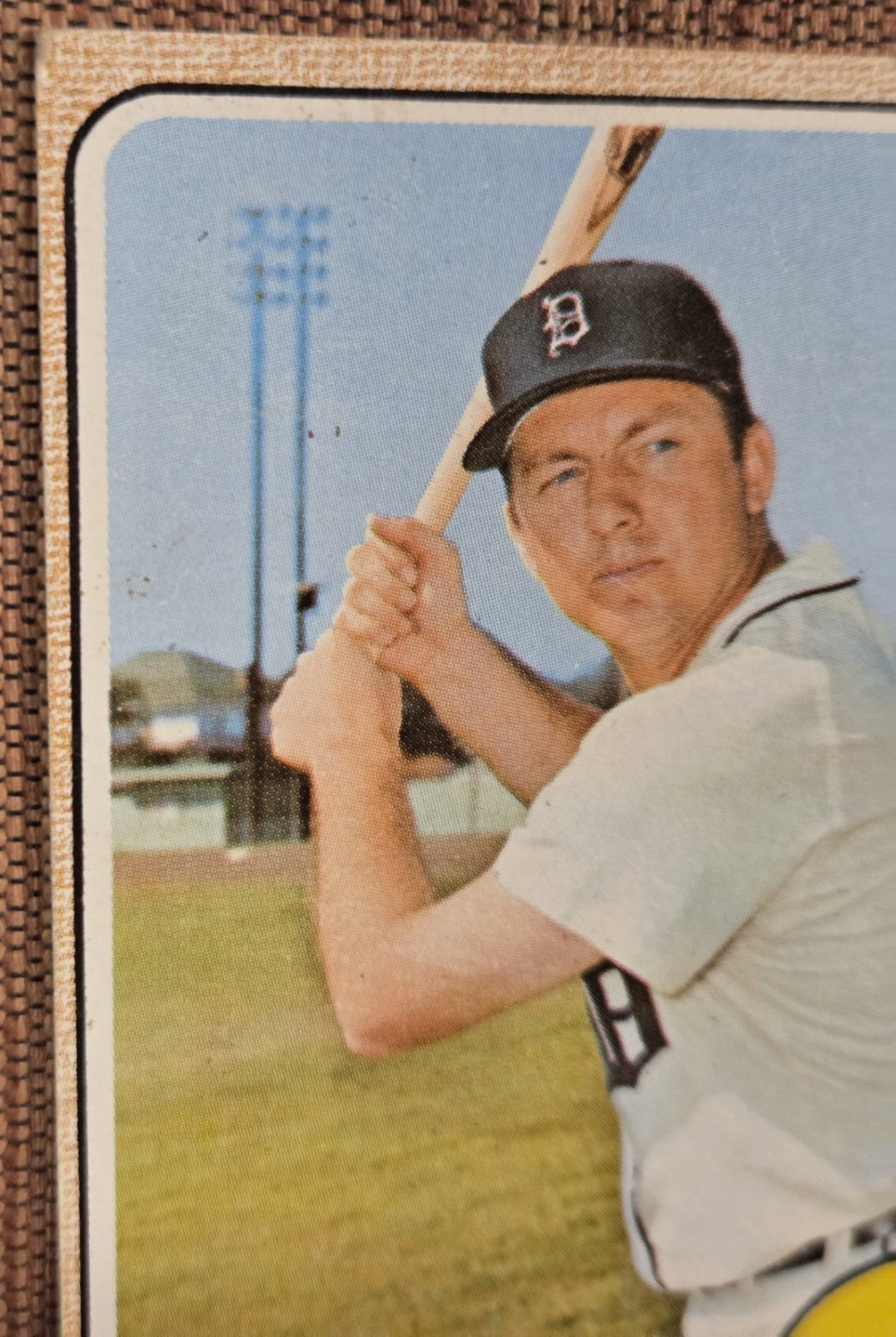 1968 Topps #240 Al Kaline Detroit Tigers Authentic Original Baseball Card HOF1